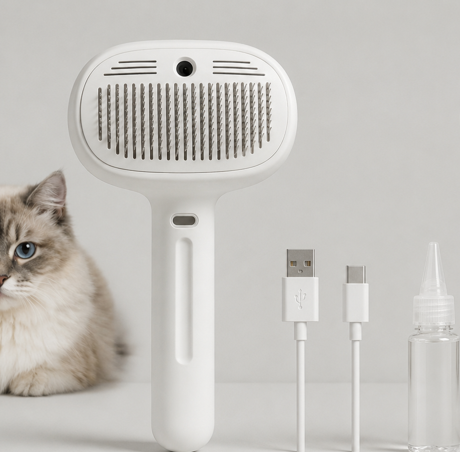 Spazzola a vapore per cani e gatti