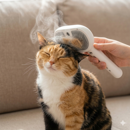 Spazzola a vapore per cani e gatti