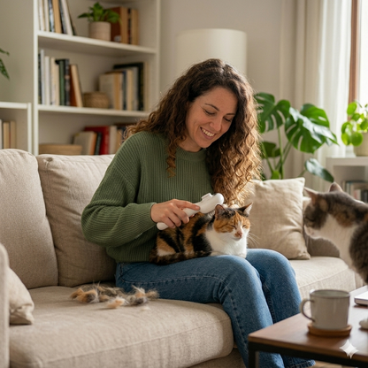Spazzola a vapore per cani e gatti